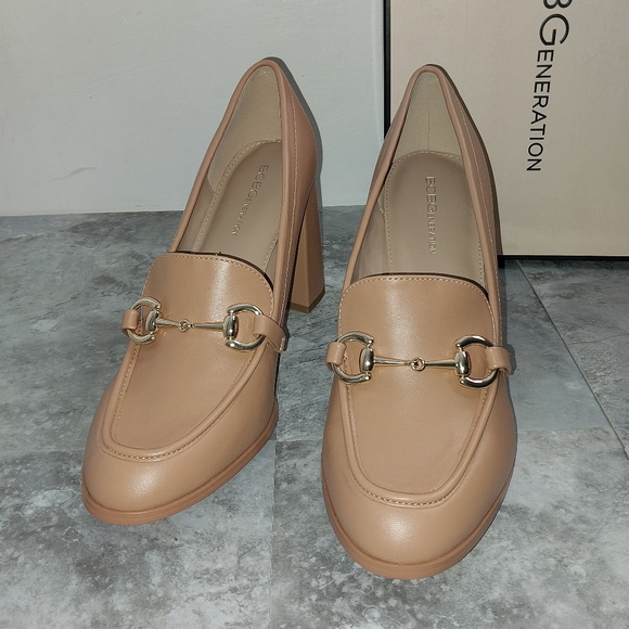 BCBGeneration Womens Size 11 Pumps Tan Heels Horsebite Career Work Shoes - Picture 5 of 17